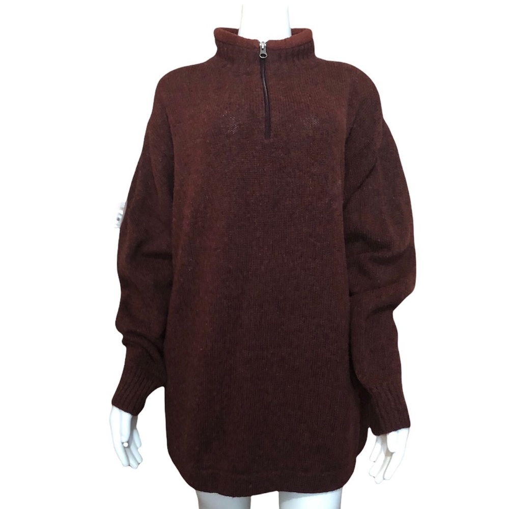 Woolrich 100% Wool Pullover 1/4 Zip Sweater L